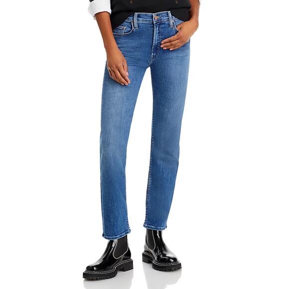 MOTHER THE MID RISE RIDER FLOOD JEANS RIGHT ON - Picture 5 of 10